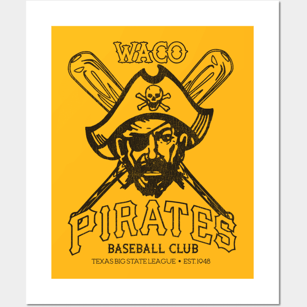 Defunct Waco Pirates Baseball Team Wall Art by Defunctland